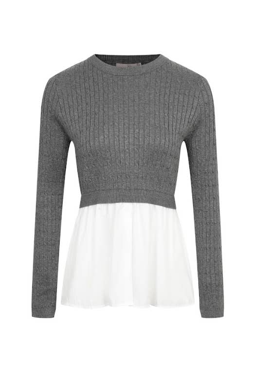 RIVIR - Wholesale Knit Top - Women's - Ligne Élégante Long Sleeve Top