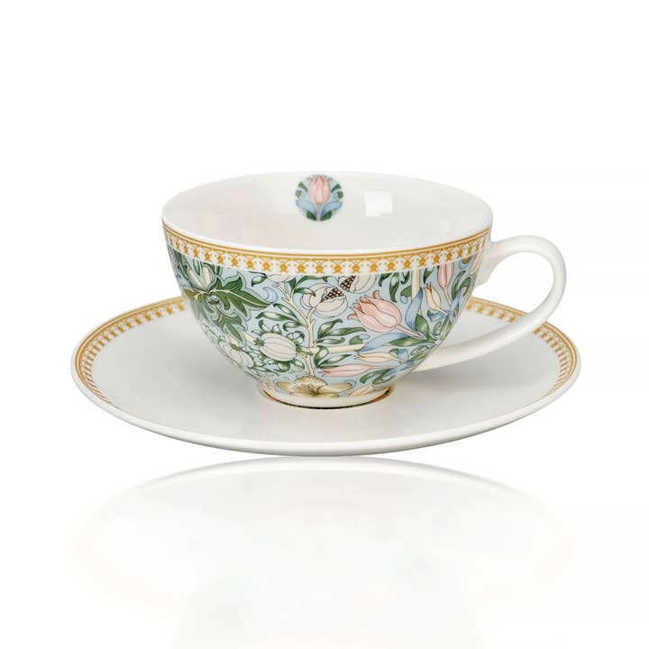 STP - Wholesale Tea Set - Morris Garden Porcelain Teacup and Saucer Set of 8 pcs3