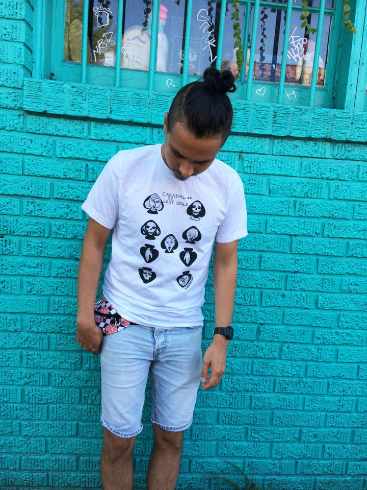 "Carnival of Lost Souls" Unisex Tee for wholesale by Ana Cortez