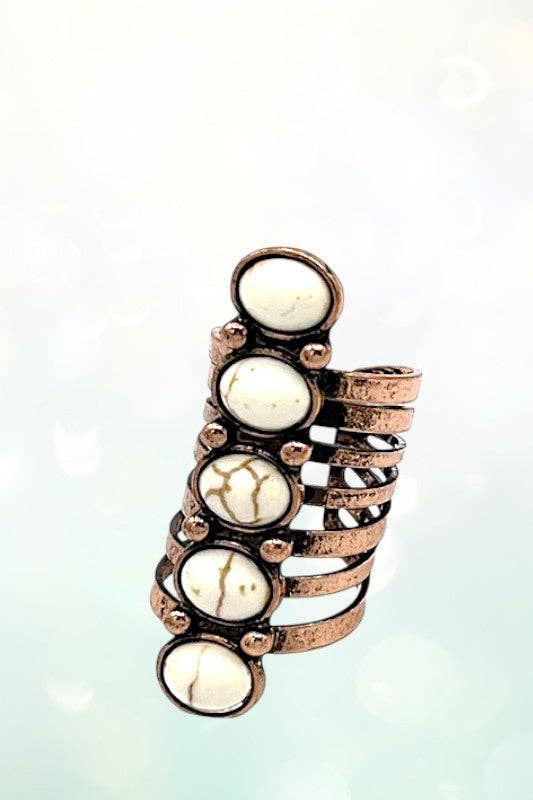 Andrea Bijoux - Wholesale Cocktail/Statement Ring - WESTERN GEM PAVE CUFF STATEMENT RING2