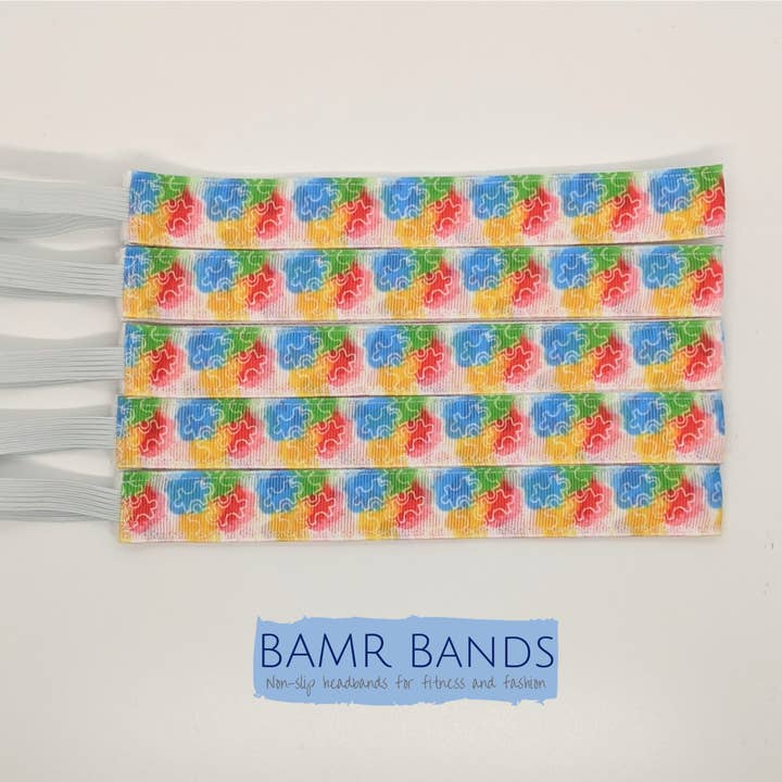 Autism Awareness Headband for wholesale by BAMR Bands