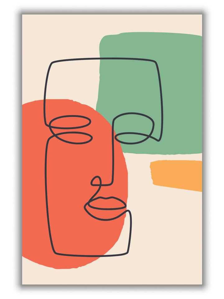 Caras de colores abstractos #2 para venta al por mayor de Stanley Print House