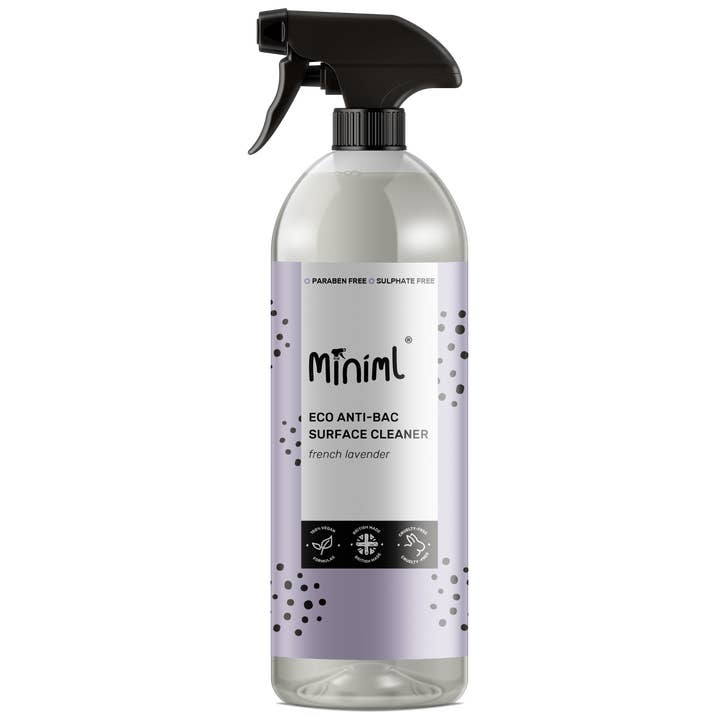Detergente per superfici antibatterico alla lavanda - 12 x 750 ml PET per la vendita all'ingrosso da parte di Miniml