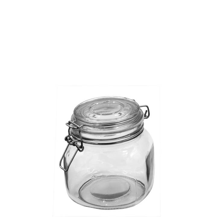 Clair KITCHEN BASICS Boîte en verre à clipser 750 ml/25 oz en vente sur Faire0