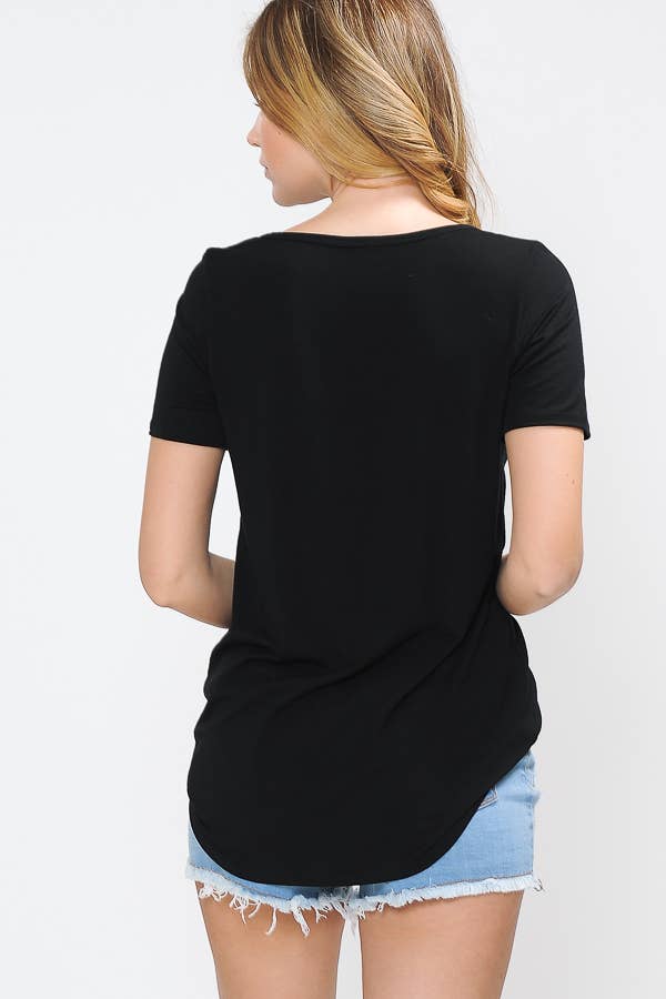 Burgundy Apparel - Wholesale Knit Top - Women's - CRISS CROSS SHORT SLEEVE TOP3