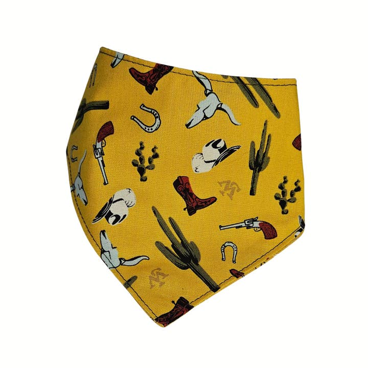 Barkriffic - Wholesale Pet Bandana - Dog - Western/ Reversible Snap-On Dog Bandana