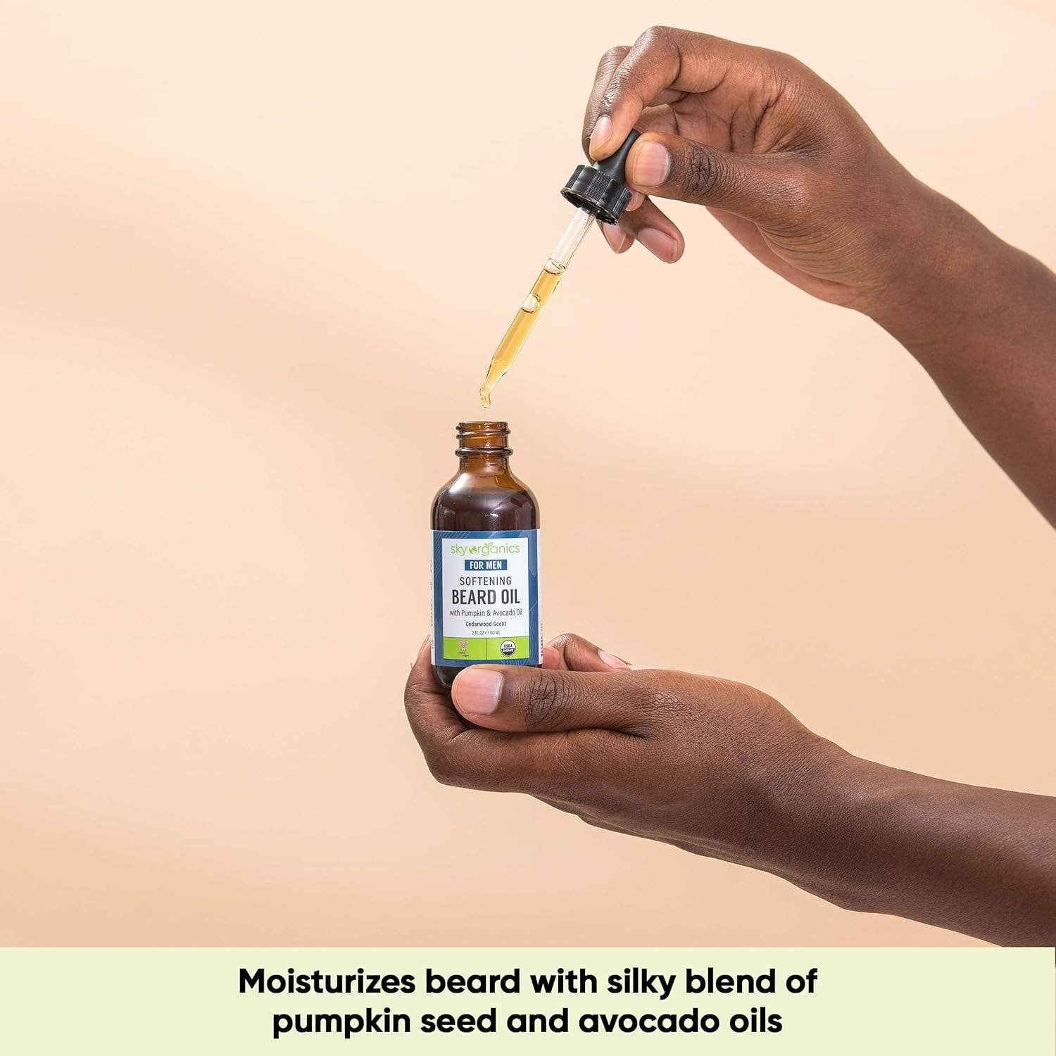 Innovarix - Wholesale Beard Wash/Shampoo - Organic Softening Beard Oil for Face, Cedarwood - 2 fl.oz5