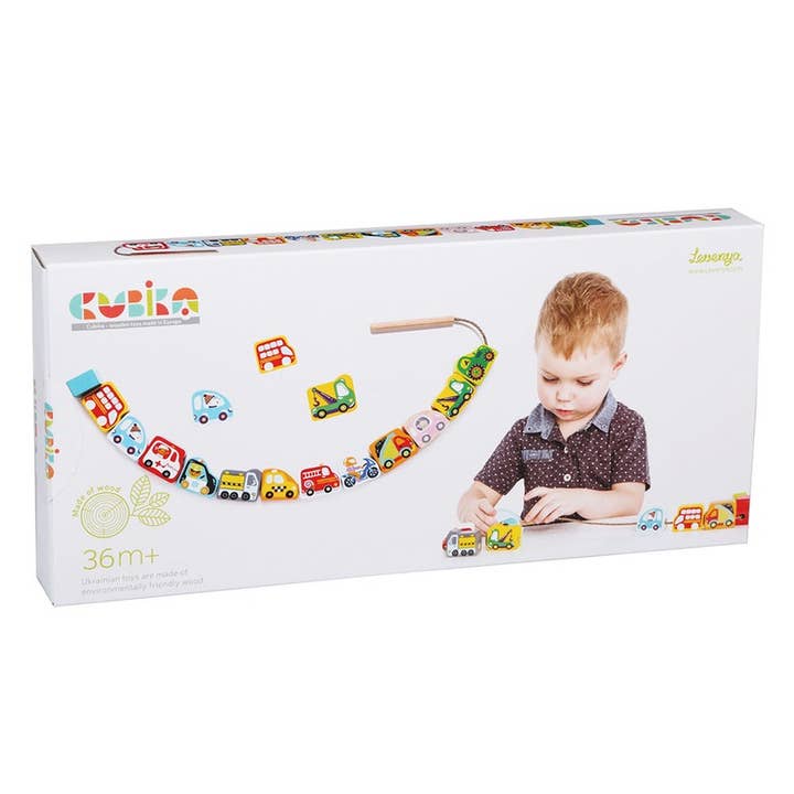 Wooden Toys – wholesale Wood toy – Child – Threading Toy Cars | Lacing Toy | Montessori