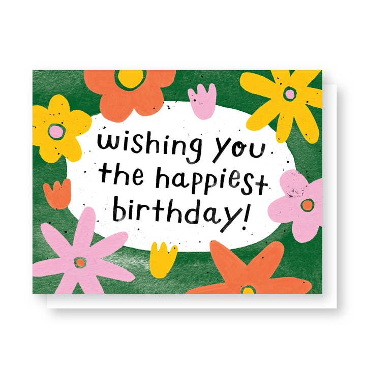 Happiest Birthday Card for wholesale by Handzy Shop + Studio