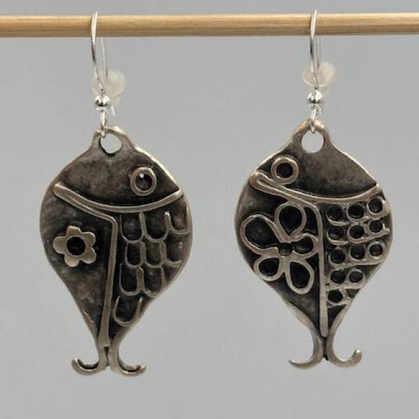 Floral Fish Earrings for wholesale by Volare