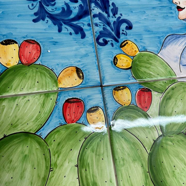 DD Ceramiche Siciliane - Wholesale Wall Tile - Paladino Ceramica Caltagirone Mosaic Panel cm 60x60 Hand-decorated tiles1