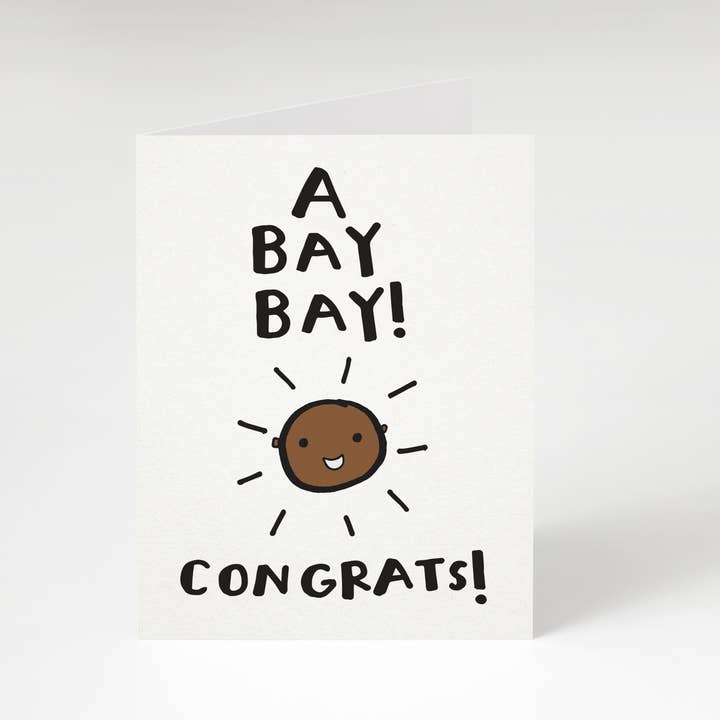 Tiny Gang Designs - Wholesale Baby Card - A Bay Bay! Congrats! (Baby 2) New Baby Card. Card for Baby.0