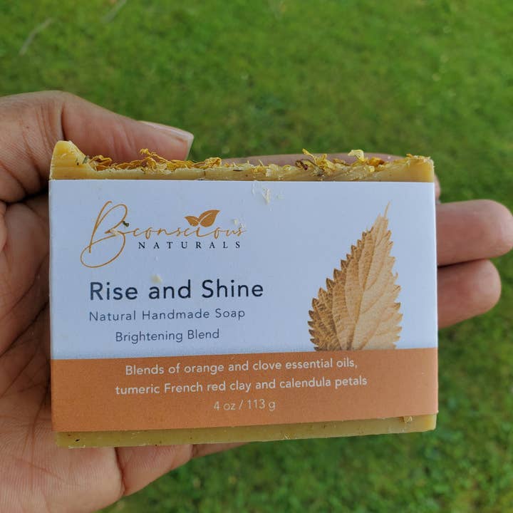 bconsciousnaturals - Wholesale Bar Soap - Organic Herbal Rise & Shine Bar (Brightening Blend)