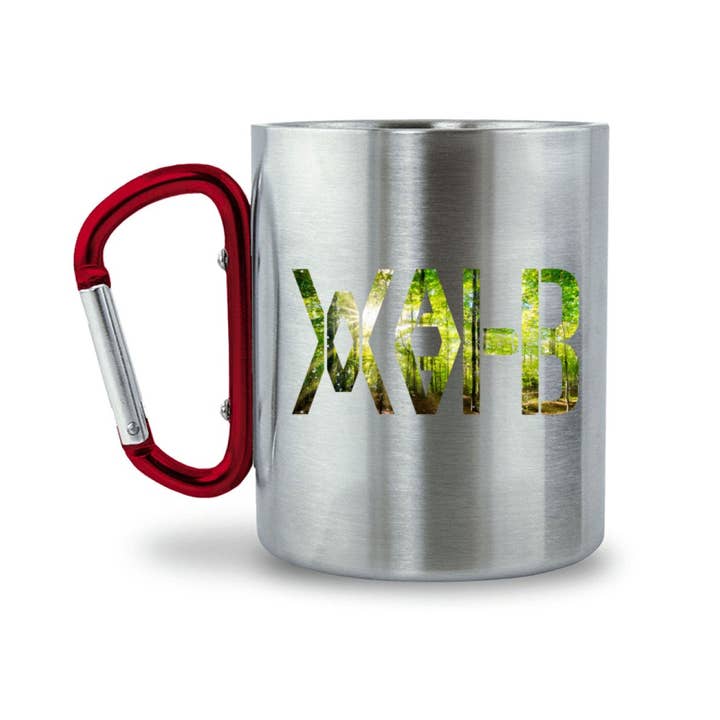 Uwaldu - Venta al por mayor Vaso termo - Forest Forest - taza de acero inoxidable con asa mosquetón