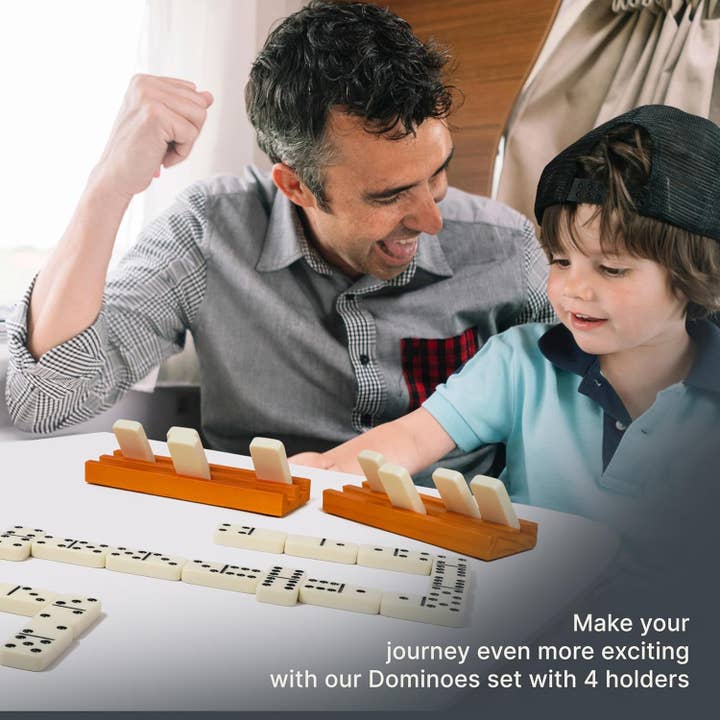 Queensell - Wholesale Dominoes - Double Six Domino Sets with 4 Domino Holders7