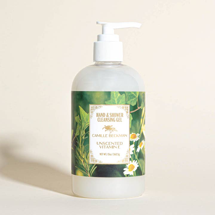 Unscented Hand and Shower Cleansing Gel 13oz for wholesale by Camille Beckman