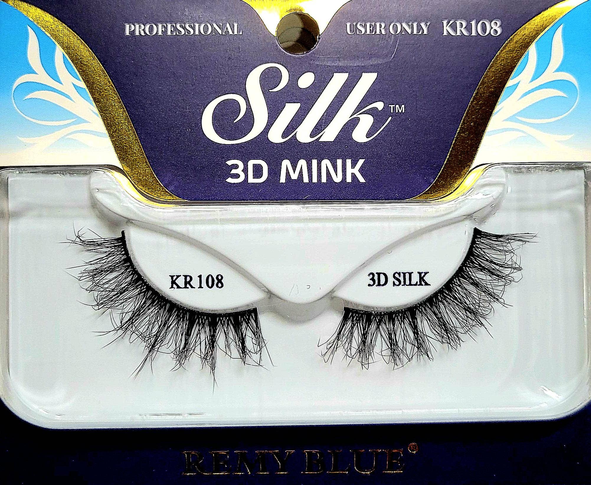 AEsthetic - Venta al por mayor Pestañas postizas - PESTAÑAS DE VISÓN DE SEDA 3D REMY BLUE7