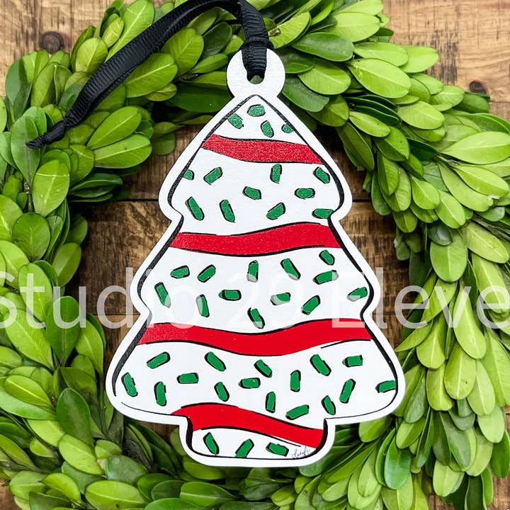 Christmas Ornament - Christmas Tree Snack Cake for wholesale by Studio 29 Eleven
