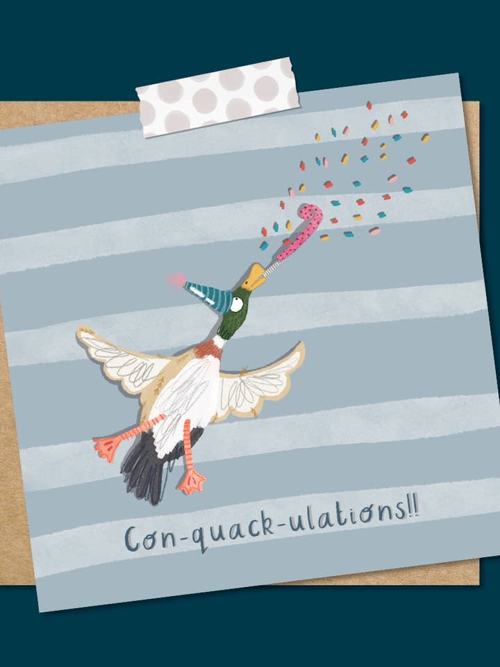 Tarjeta Conquackulations para venta al por mayor de Pen and Gwyn