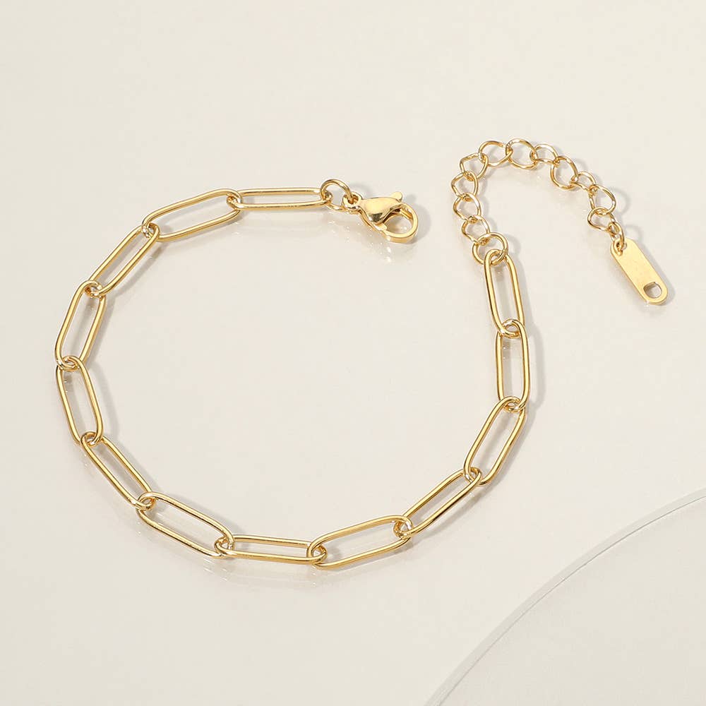 Sensibling Corp. - Wholesale Link & Chain Bracelet - Stainless Steel Paperclip Chain Bracelet1