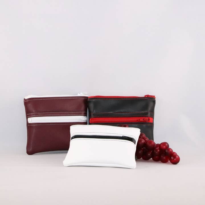 Portemonnee van druiventerleer voor wholesale door Les Sacs de Théane