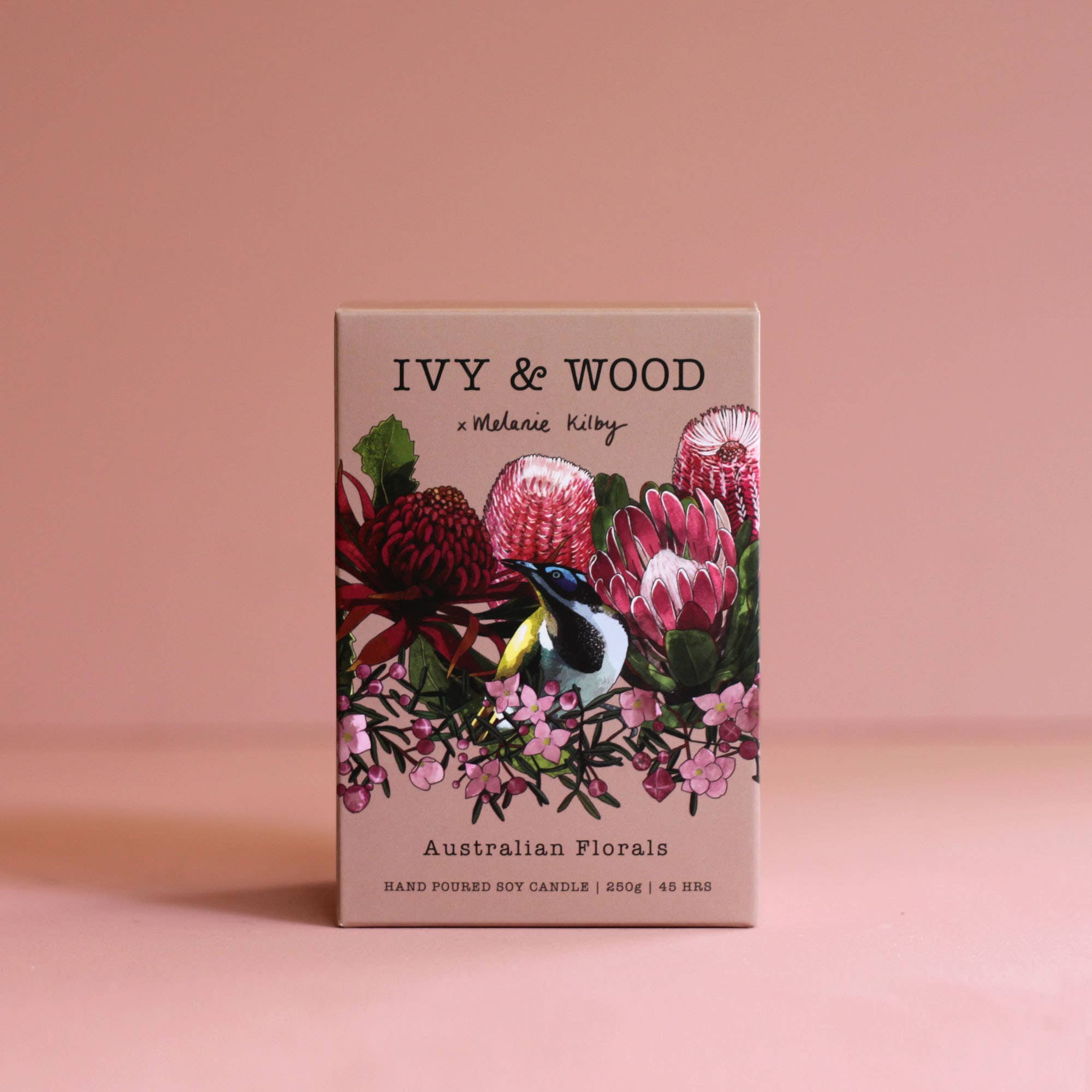 Ivy & Wood - Wholesale Pot/gevulde kaars - Australiana: Australische Bloemen Sojakaars3