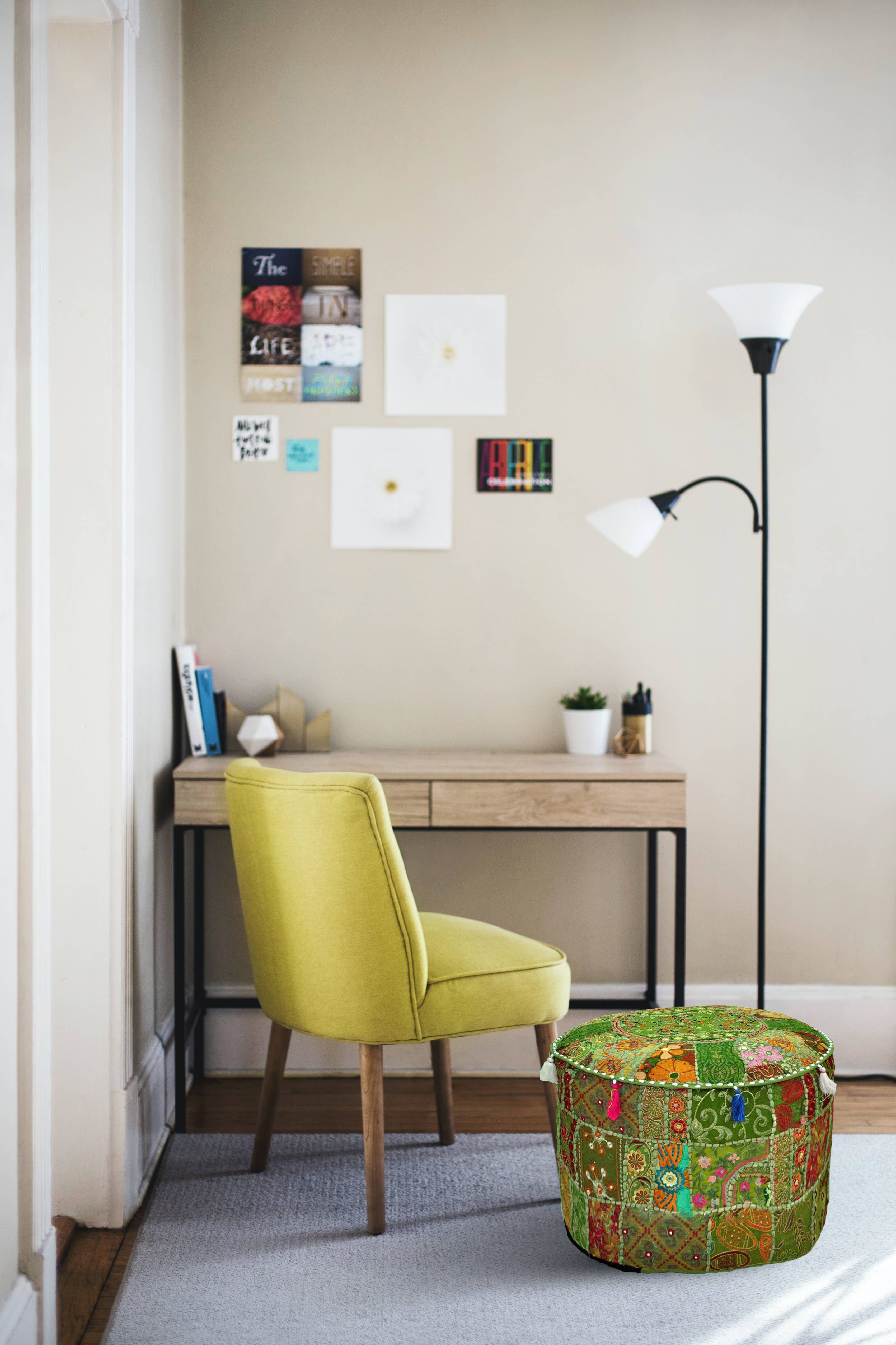 Aakriti Inc. - Wholesale Pouf - Aakriti Gallery Indian Pouf Footstool Ethnic Pouf Cover18