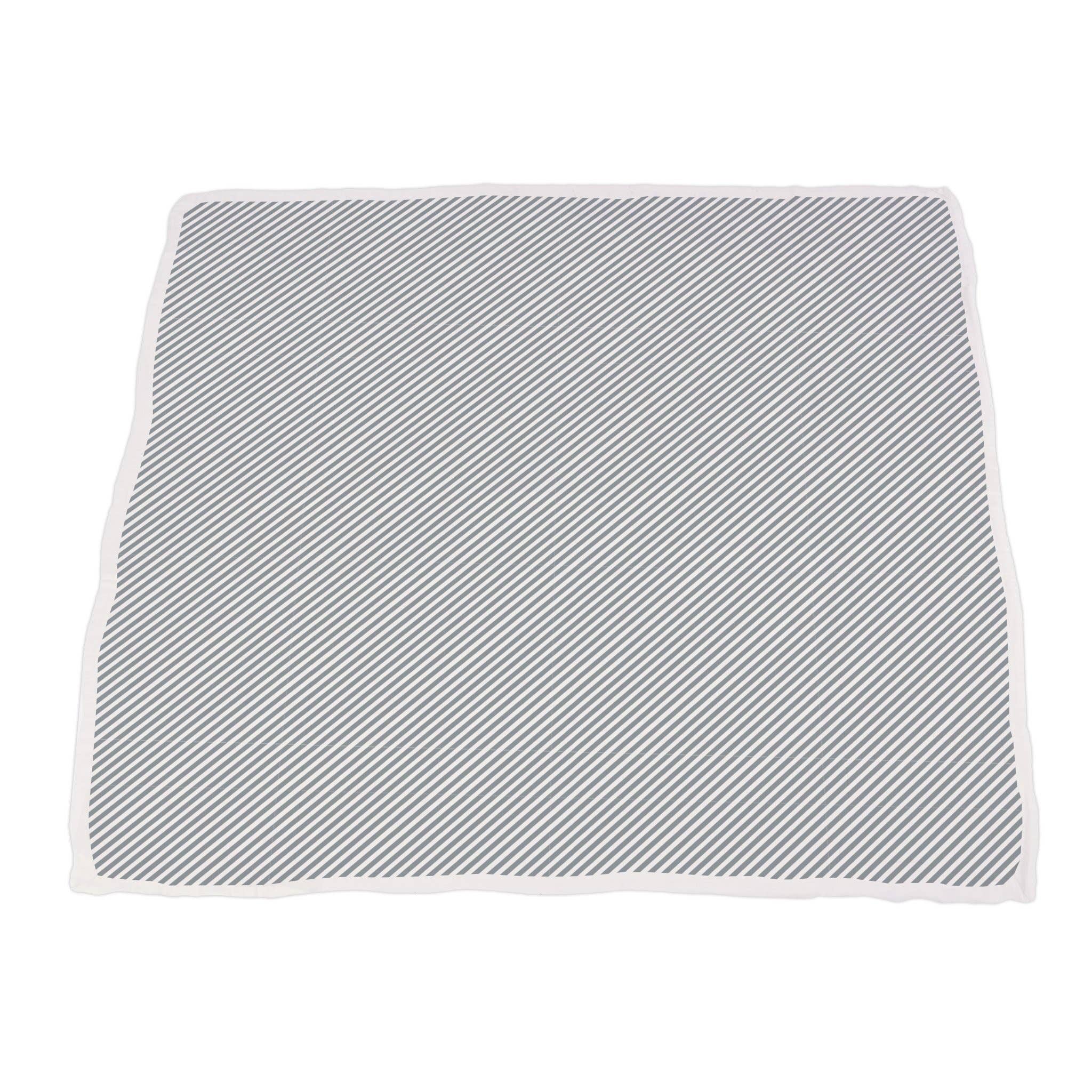 Newcastle Classics - Wholesale Bedding Blanket - Kids & Baby - Serenity and Finley Stripe Bamboo Muslin Newcastle Blanket4