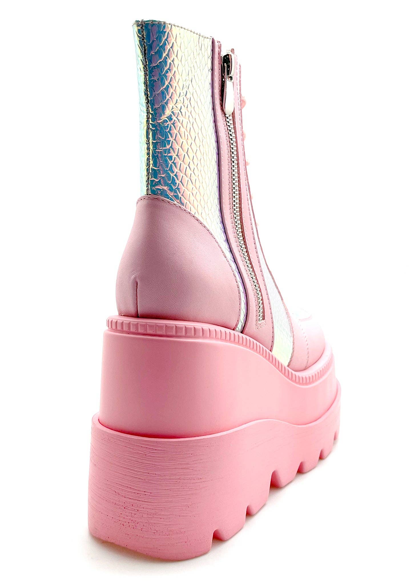 LASR - Wholesale Combat/Military Boots - Women's - X LASR Exclusive RADIO Pink Poison Pink Platform Boots5