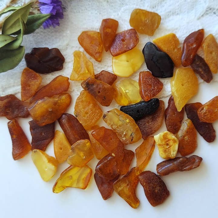 Amber Auksas - Wholesale Beads - Genuine Mixed Baltic Amber Loose Beads for DIY ♥️GIA1