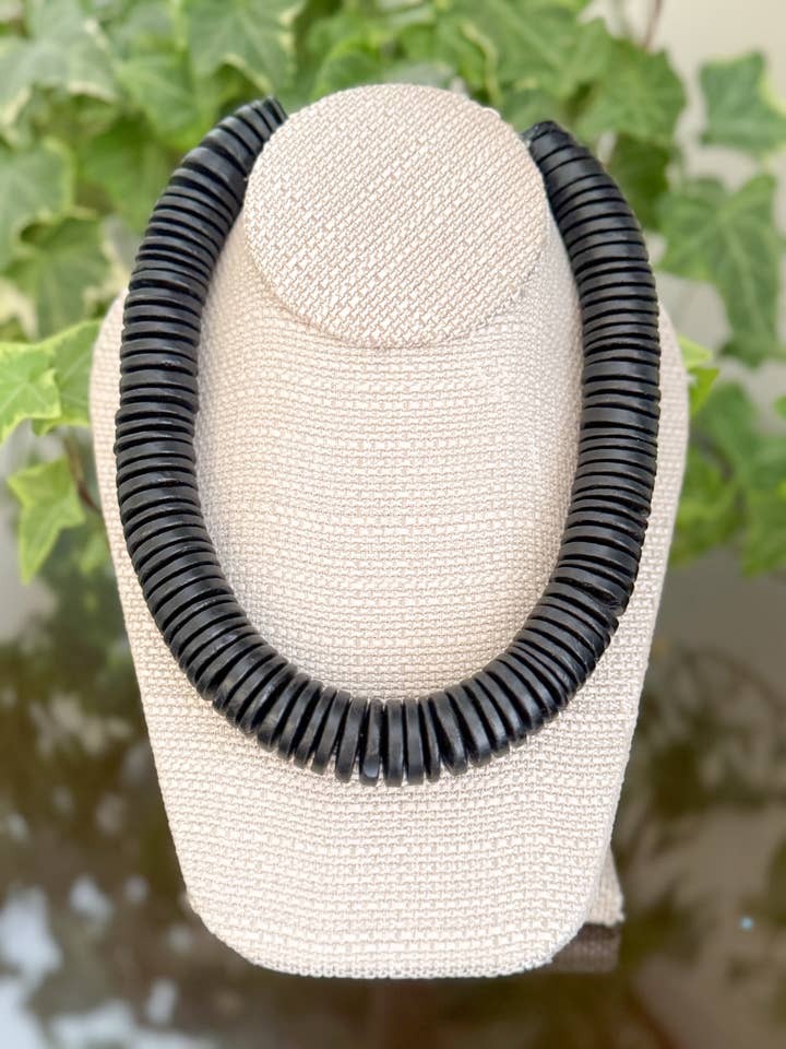 Higgins Necklace Black *WHOLESALE* for wholesale by Stacked By Stew