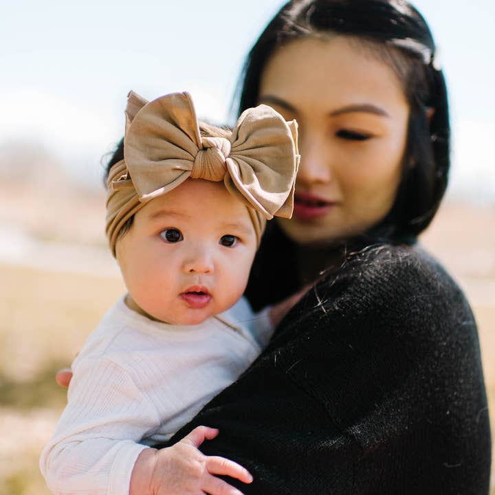Baby Bling Bows – wholesale Hair bow – Baby – Baby Bling® FAB-BOW-LOUS® soft nylon bow headband6