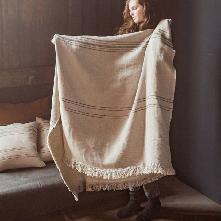 Marrakesh Klædestribe 140x220cm for engroshandel hos Libeco Home