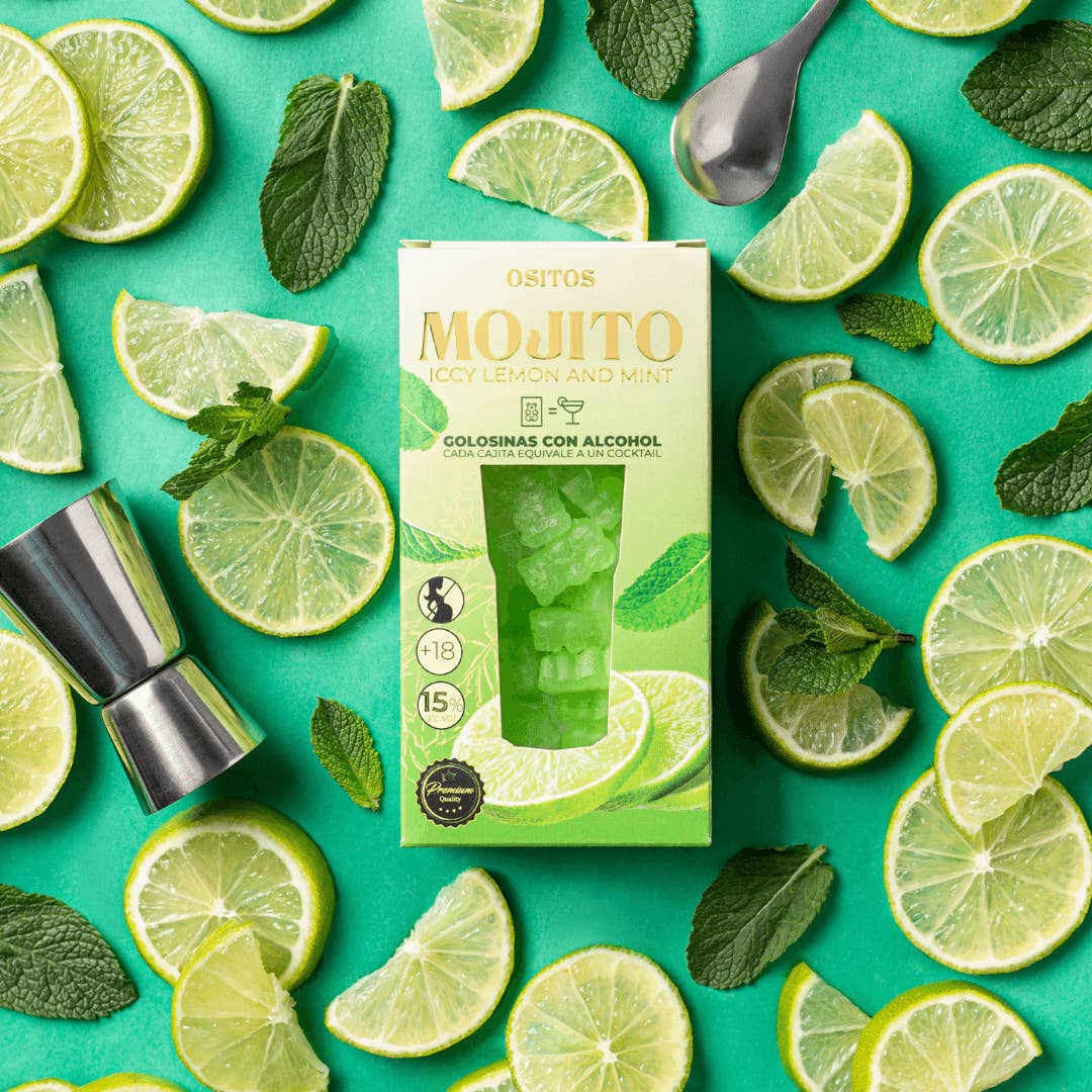 Gudis - Wholesale Gummy - Gummies C/Alcohol - Mojito Cocktail Box 70g