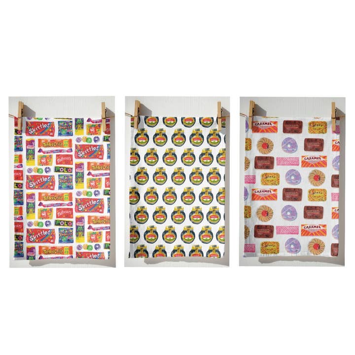 3 Tea Towel Bundle - A Taste for wholesale by Sarah Millin