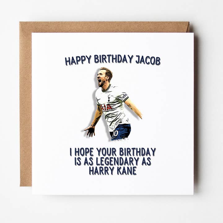 Tarjeta de cumpleaños del Tottenham Hotspur, tan legendario como Harry Kane para venta al por mayor de FrontRow Cards & Gifts