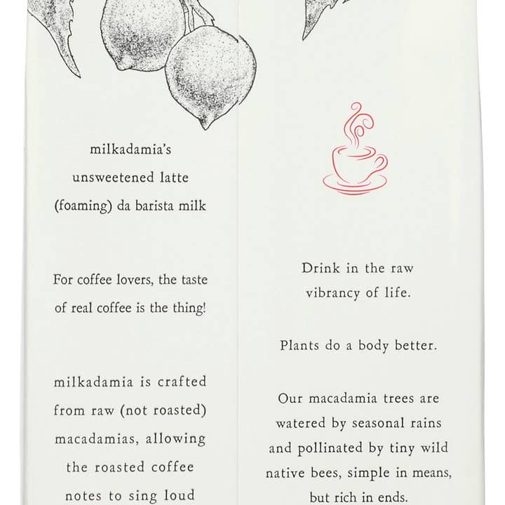 Everyday Supply Co - Wholesale Retailer Sample - Food & Drink - Milkadamia Milk Macdmia Unswt Brsta - Case Of 61