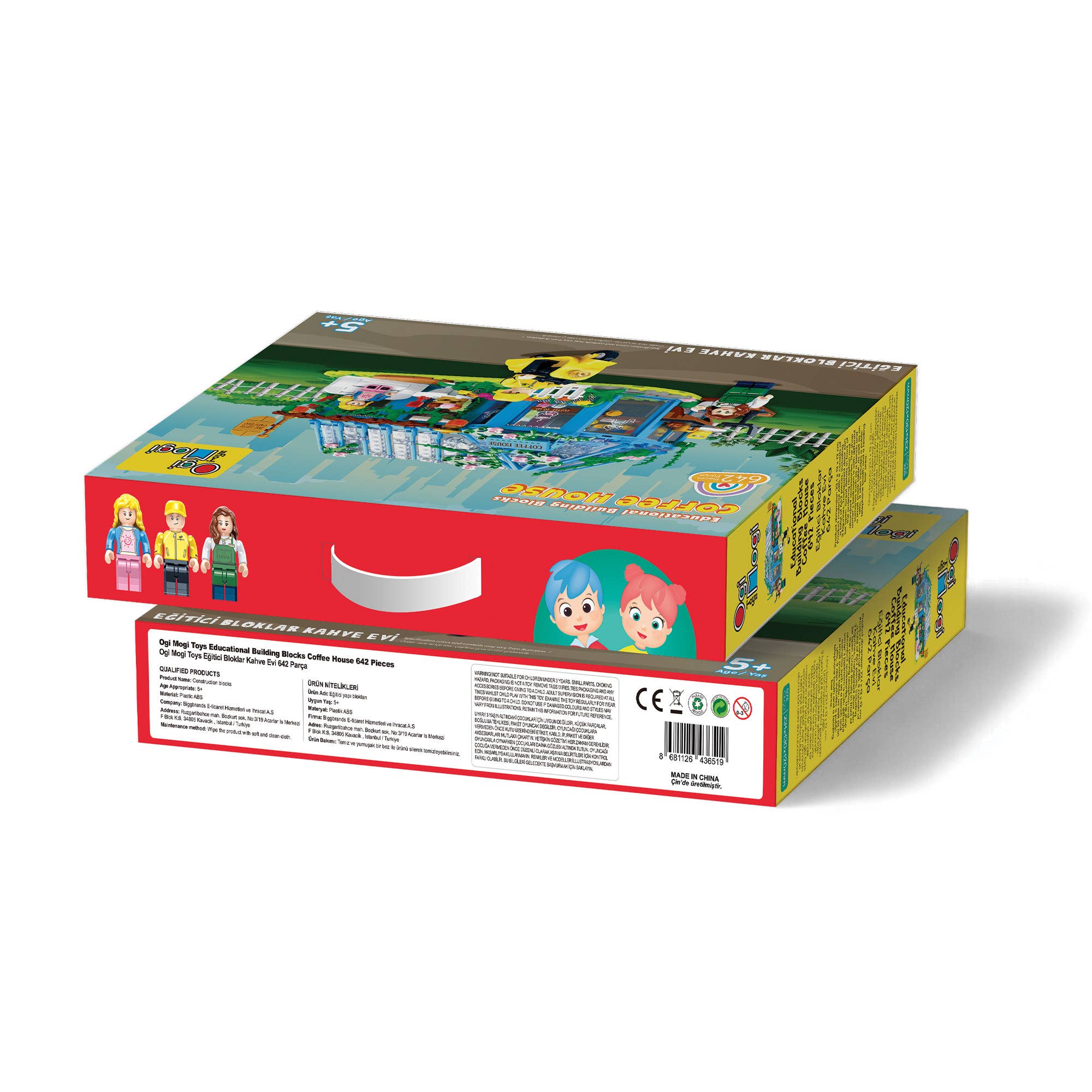 Multi Colored Ogi Mogi Coffee House Building Blocks Set 642 PCS Compatible with Lego for wholesale on Faire4