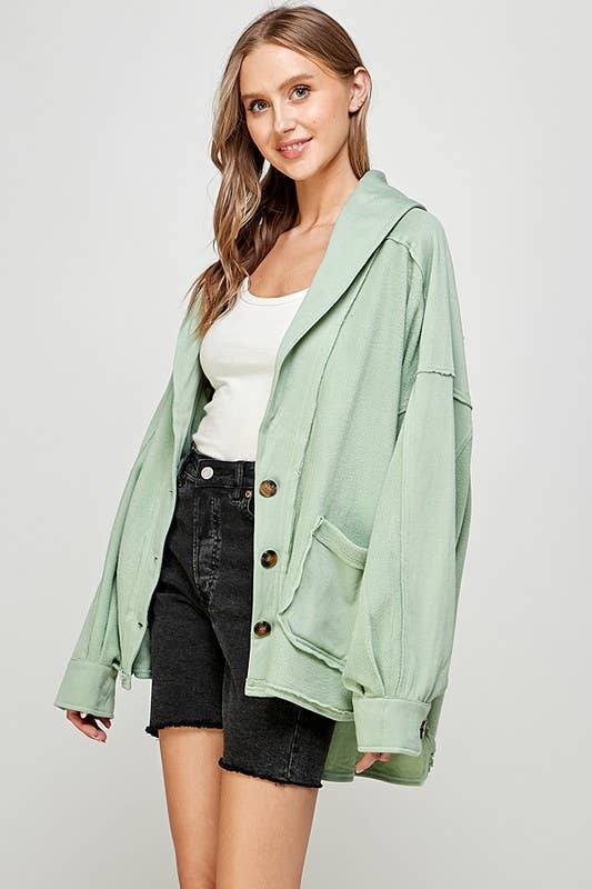 Twentyten - Wholesale Fleece - Women's - Women's Streetwear Fleece Jacket with Front Pockets 5191IJK10