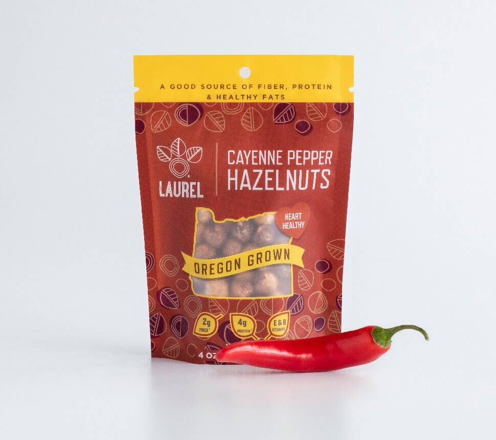 Laurel Foods - Wholesale Nuts - Hazelnut Kernels, Cayenne Pepper, 4 oz Sup2