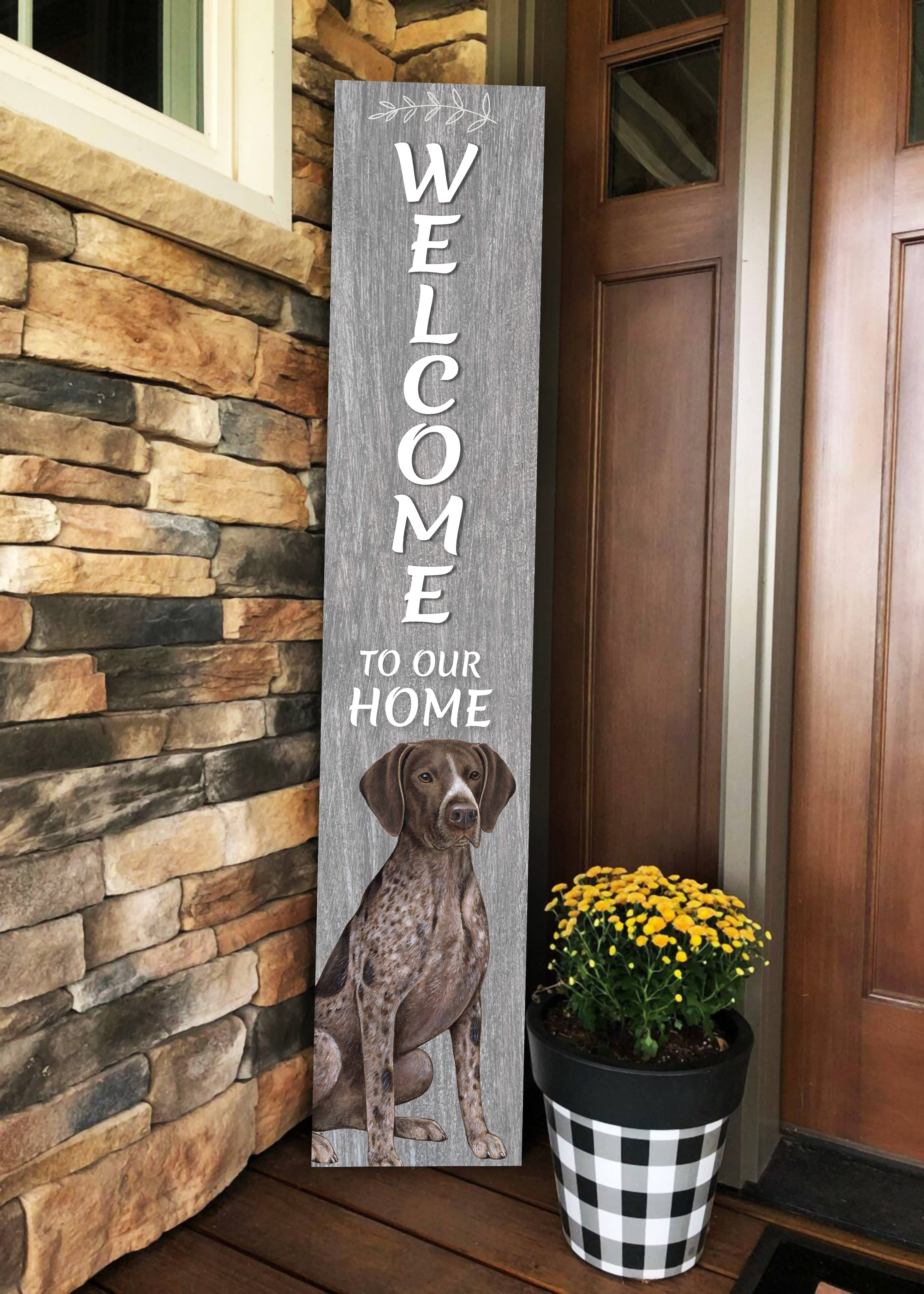 E&S Pets - Wholesale Sign - German Shorthaired pointer Welcome sign3