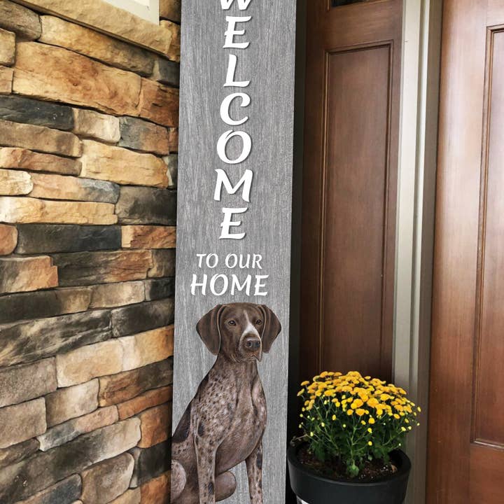 E&S Pets - Wholesale Sign - German Shorthaired pointer Welcome sign3