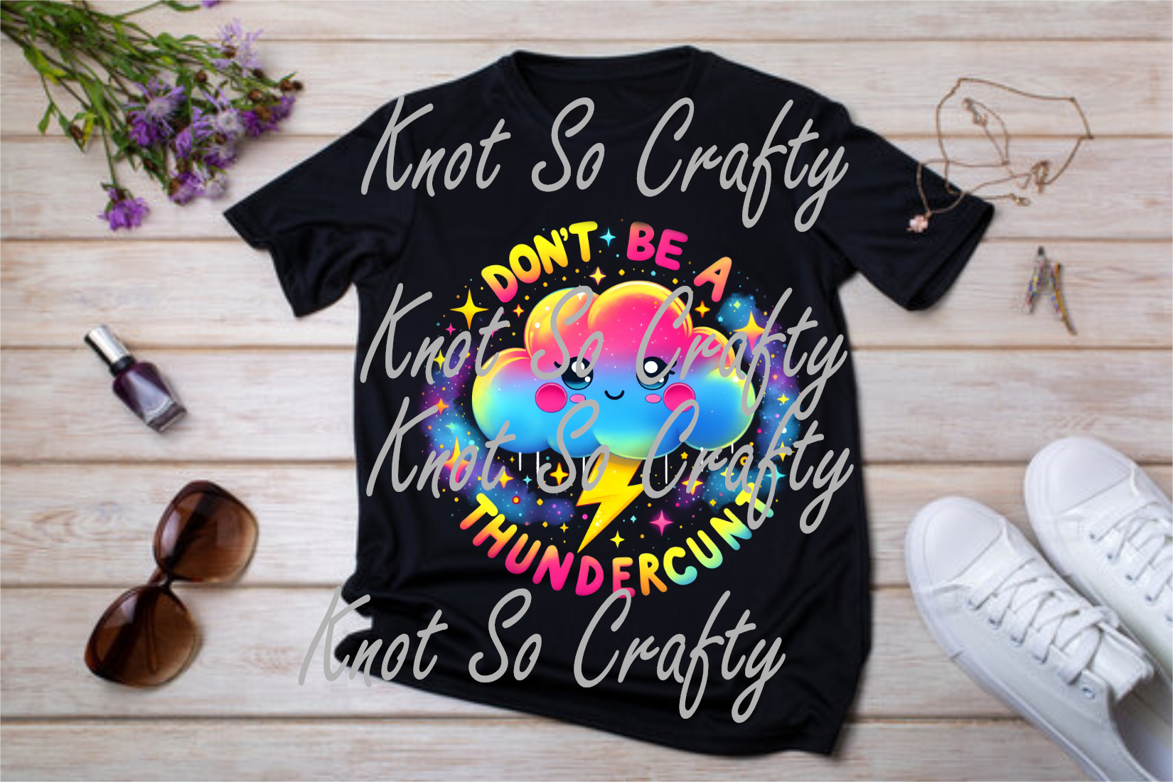 Knot so crafty - Wholesale Sublimation Transfer - thunder cunt - 50380