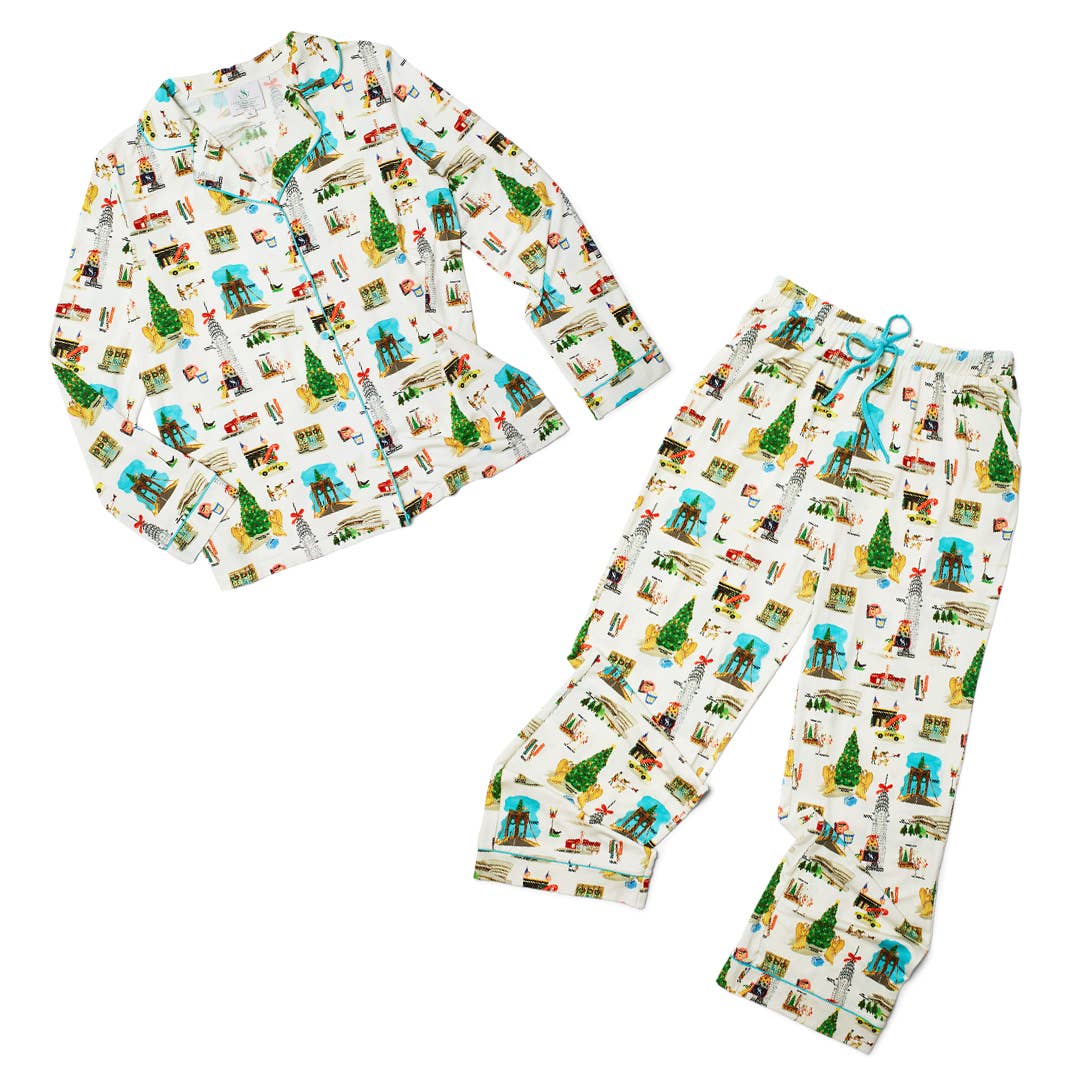 Soap & Paper Factory - Wholesale Sleepwear Set - Women's - Holiday in New York Long Sleeve Pajamas *SOLD OUT FOR 2025*0