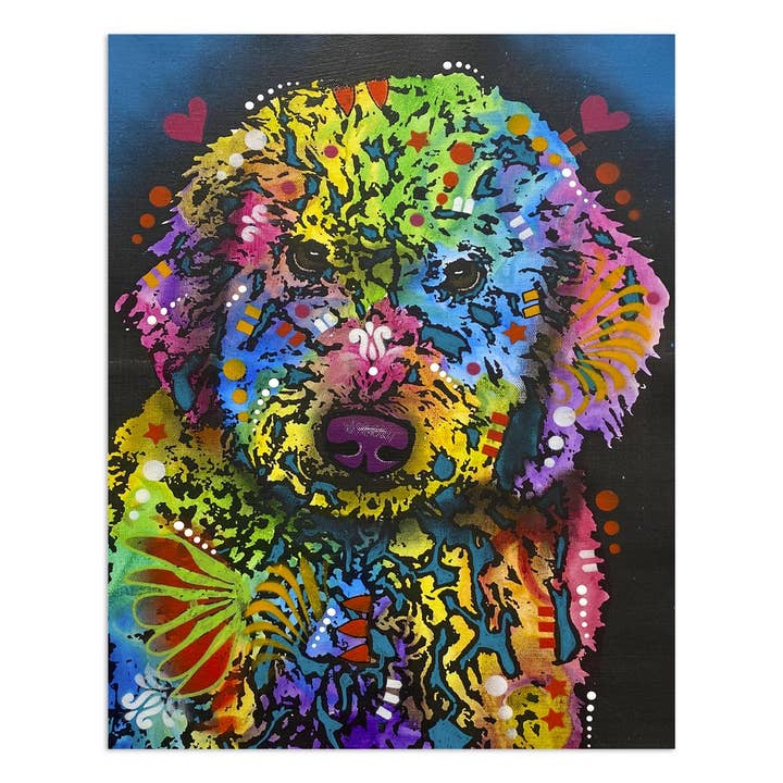 Labradoodle Dog Dean Russo Vinyl Sticker for wholesale by RetroPlanet