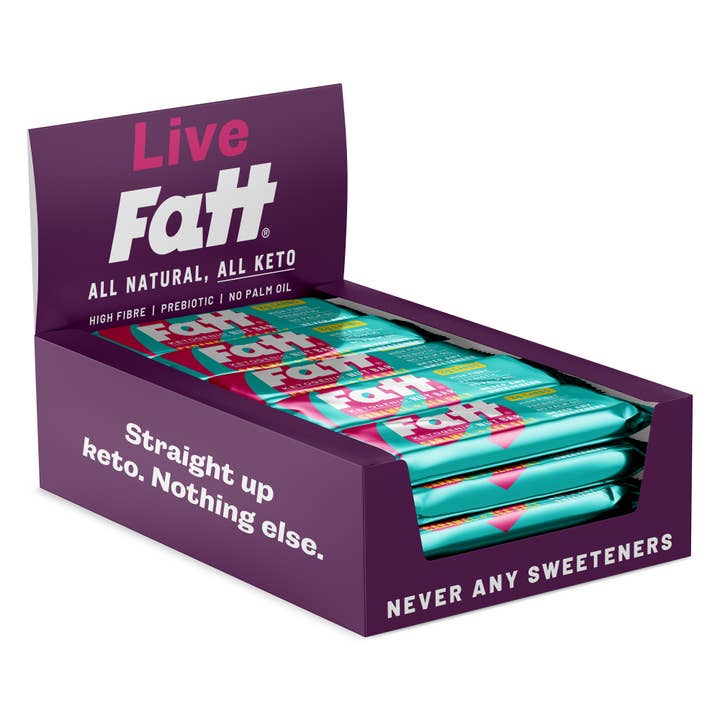 Fatt Caramel + Sea Salt Keto Bar (20 x 30g) for wholesale by Fatt
