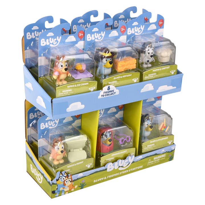 La Luna Bella - Toys - Wholesale Classic Toy - Kids - Bluey Story Starter Figurines 12ct - LLB Toys