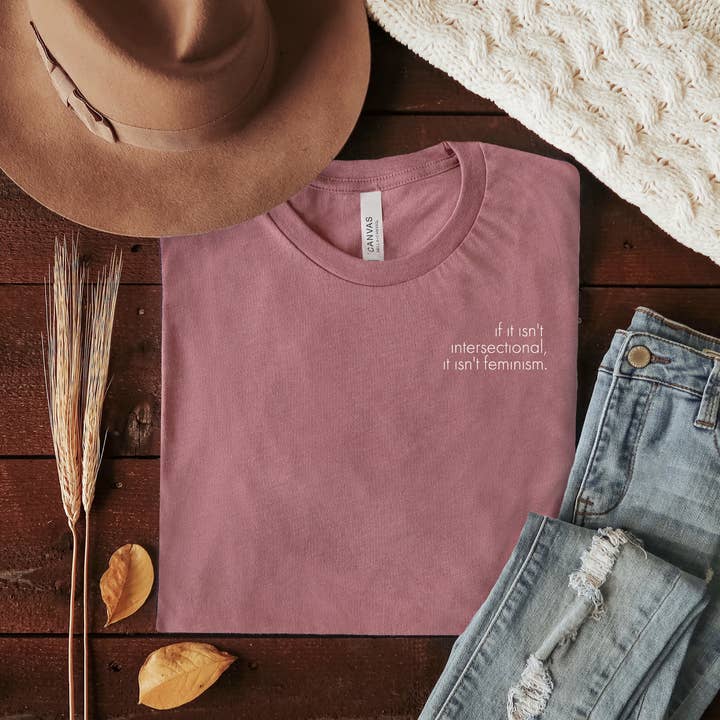 a riley creations – Engroshandel T-shirt med print - Dame – hvis det ikke er tværsnit, er det ikke feminisme T-shirt