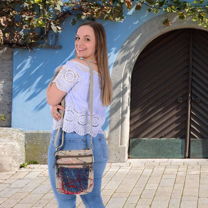 Sunsa - Vente Sac à bandoulière – femme - sac à bandoulière sac à bandoulière en toile sac à bandoulière végétalien16