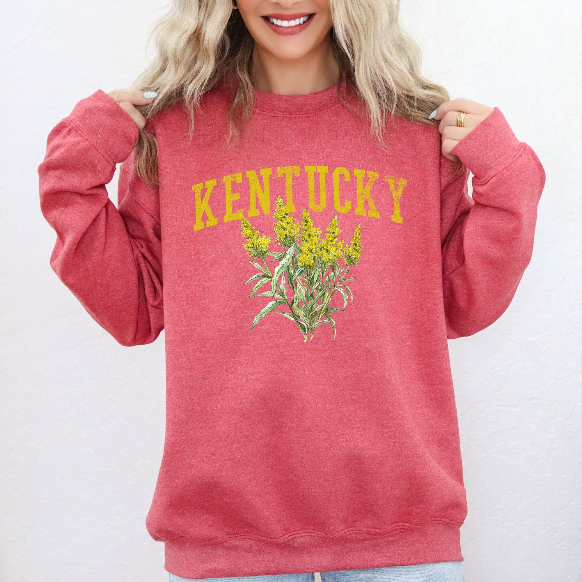 Refinery Number One LLC - Vente Sweat-shirt à imprimés – unisexe - Chandail à motif floral Kentucky State8